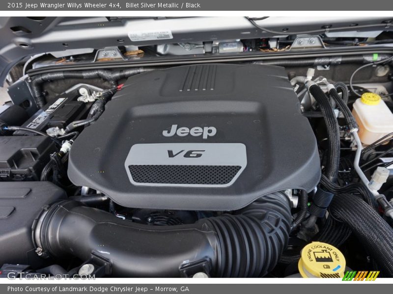 Billet Silver Metallic / Black 2015 Jeep Wrangler Willys Wheeler 4x4