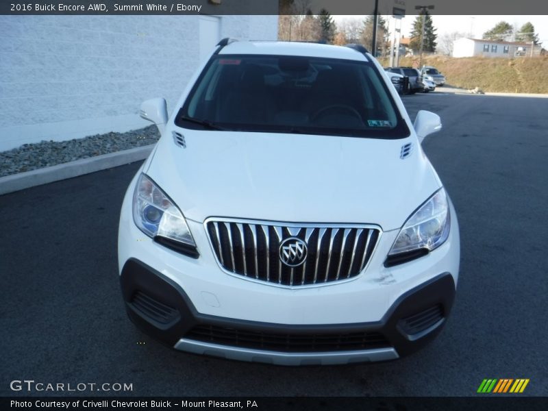 Summit White / Ebony 2016 Buick Encore AWD