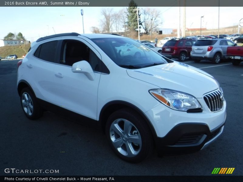 Summit White / Ebony 2016 Buick Encore AWD
