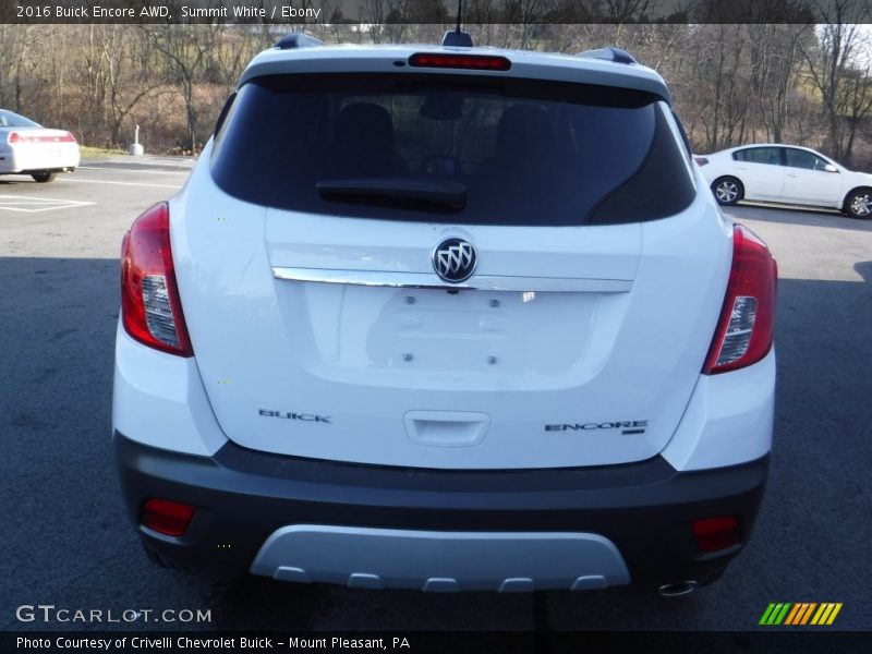 Summit White / Ebony 2016 Buick Encore AWD