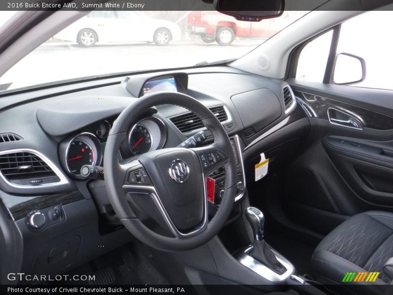 Summit White / Ebony 2016 Buick Encore AWD