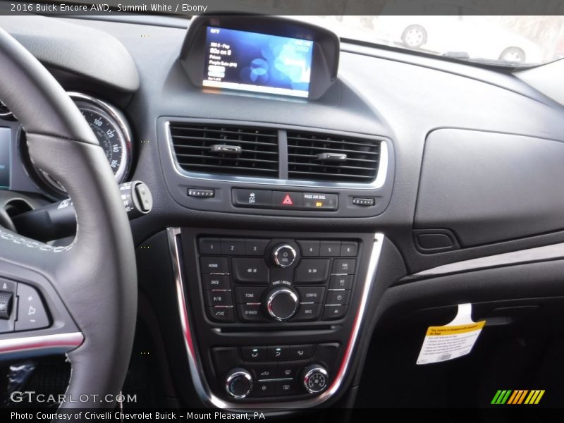 Summit White / Ebony 2016 Buick Encore AWD
