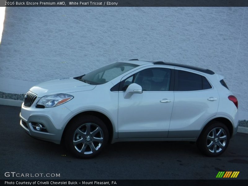 White Pearl Tricoat / Ebony 2016 Buick Encore Premium AWD