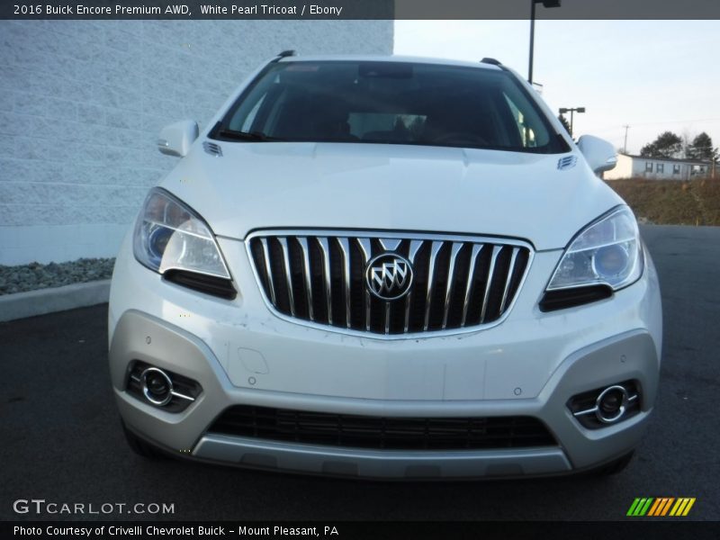 White Pearl Tricoat / Ebony 2016 Buick Encore Premium AWD