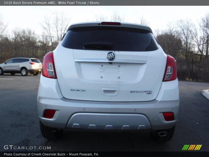White Pearl Tricoat / Ebony 2016 Buick Encore Premium AWD