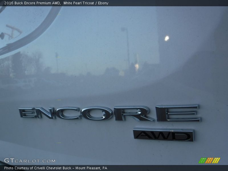 White Pearl Tricoat / Ebony 2016 Buick Encore Premium AWD