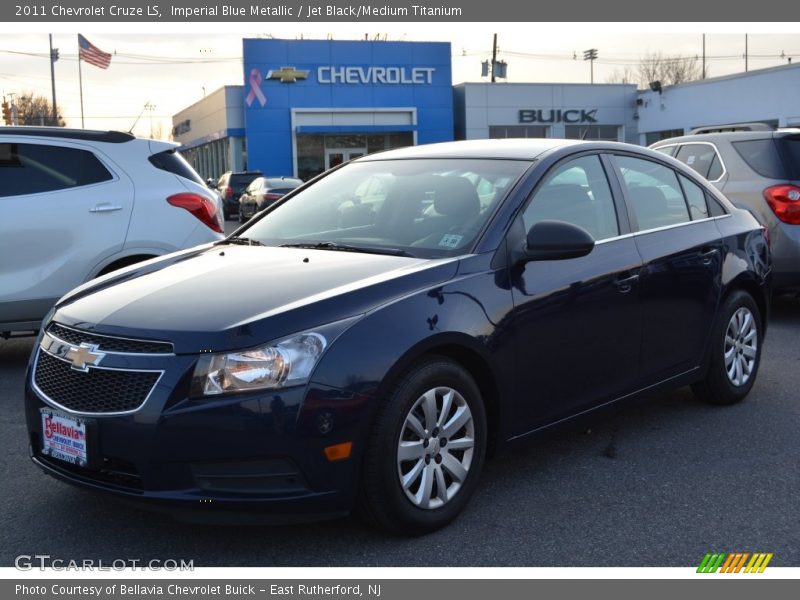 Imperial Blue Metallic / Jet Black/Medium Titanium 2011 Chevrolet Cruze LS
