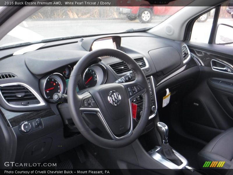 White Pearl Tricoat / Ebony 2016 Buick Encore Premium AWD