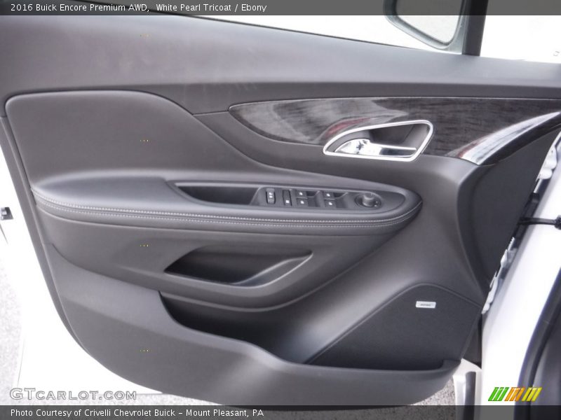 White Pearl Tricoat / Ebony 2016 Buick Encore Premium AWD
