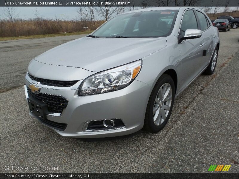 Silver Ice Metallic / Jet Black/Titanium 2016 Chevrolet Malibu Limited LS
