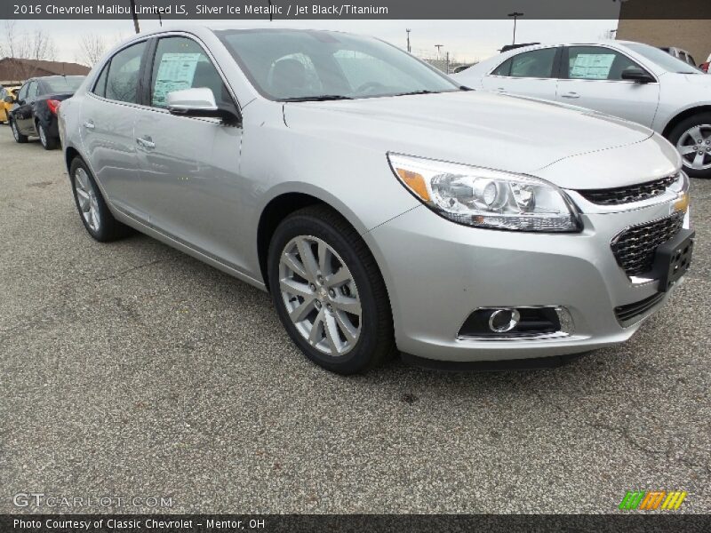 Silver Ice Metallic / Jet Black/Titanium 2016 Chevrolet Malibu Limited LS