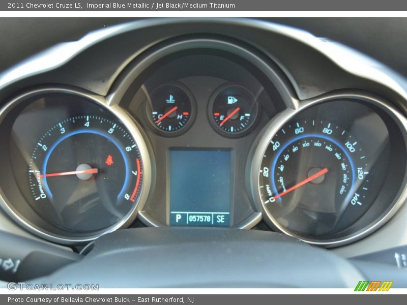Imperial Blue Metallic / Jet Black/Medium Titanium 2011 Chevrolet Cruze LS