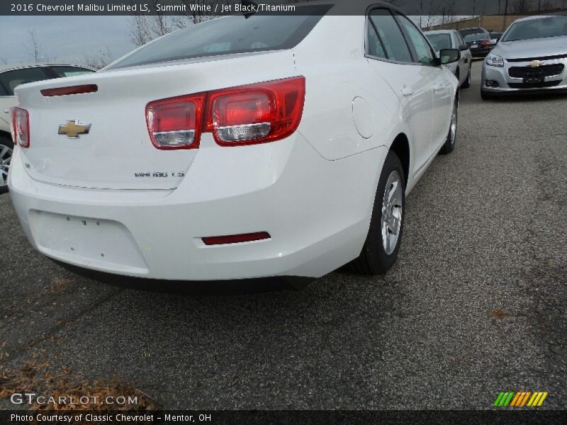 Summit White / Jet Black/Titanium 2016 Chevrolet Malibu Limited LS