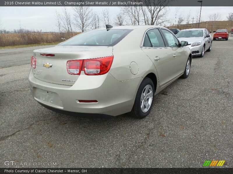 Champagne Silver Metallic / Jet Black/Titanium 2016 Chevrolet Malibu Limited LS