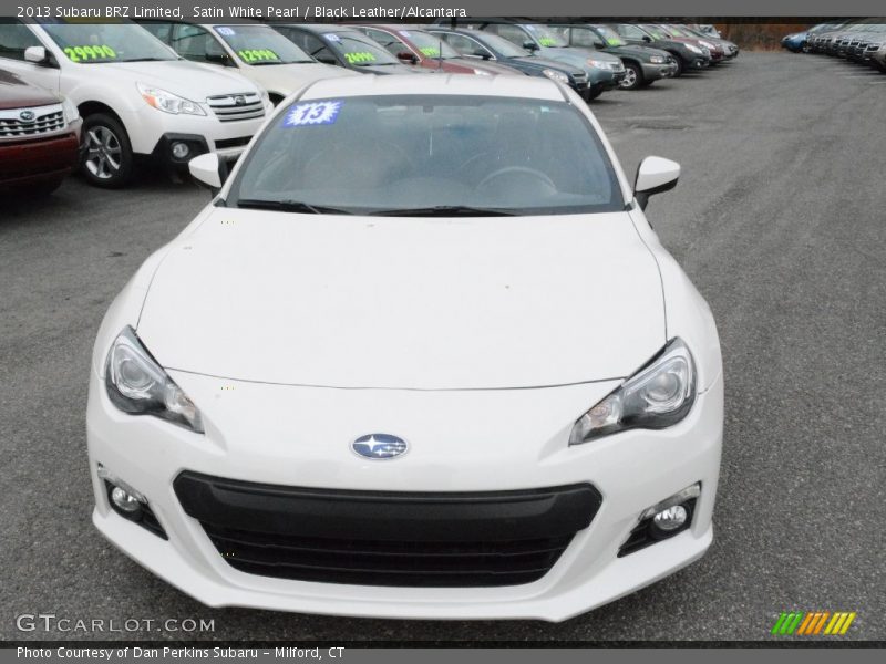 Satin White Pearl / Black Leather/Alcantara 2013 Subaru BRZ Limited