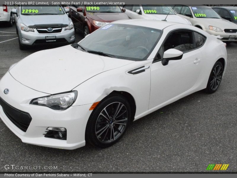 Satin White Pearl / Black Leather/Alcantara 2013 Subaru BRZ Limited
