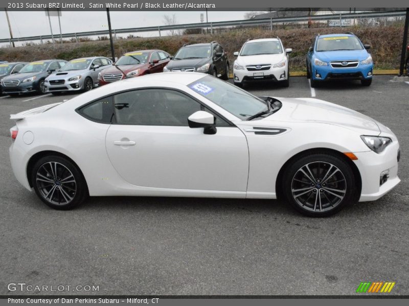 Satin White Pearl / Black Leather/Alcantara 2013 Subaru BRZ Limited