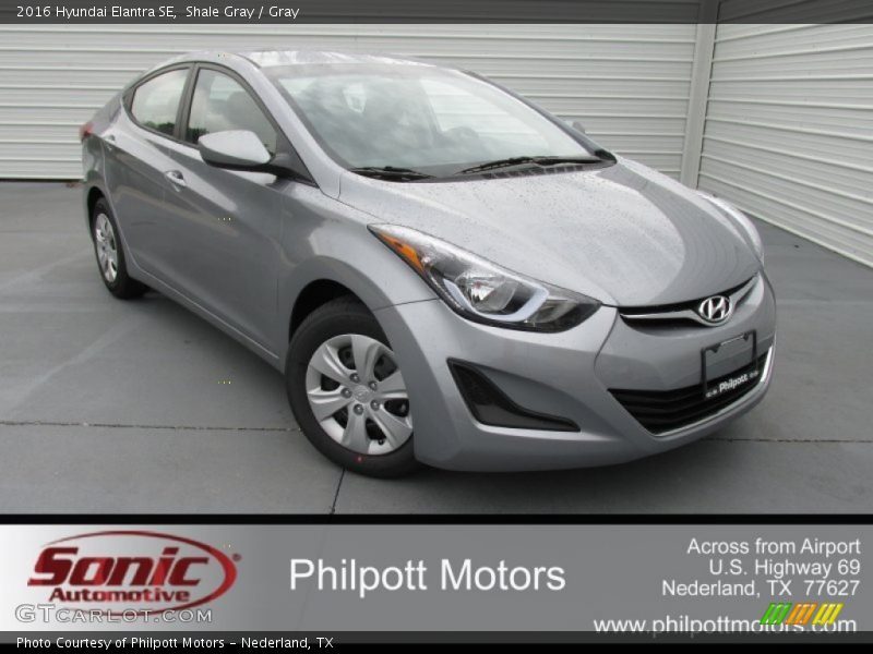 Shale Gray / Gray 2016 Hyundai Elantra SE