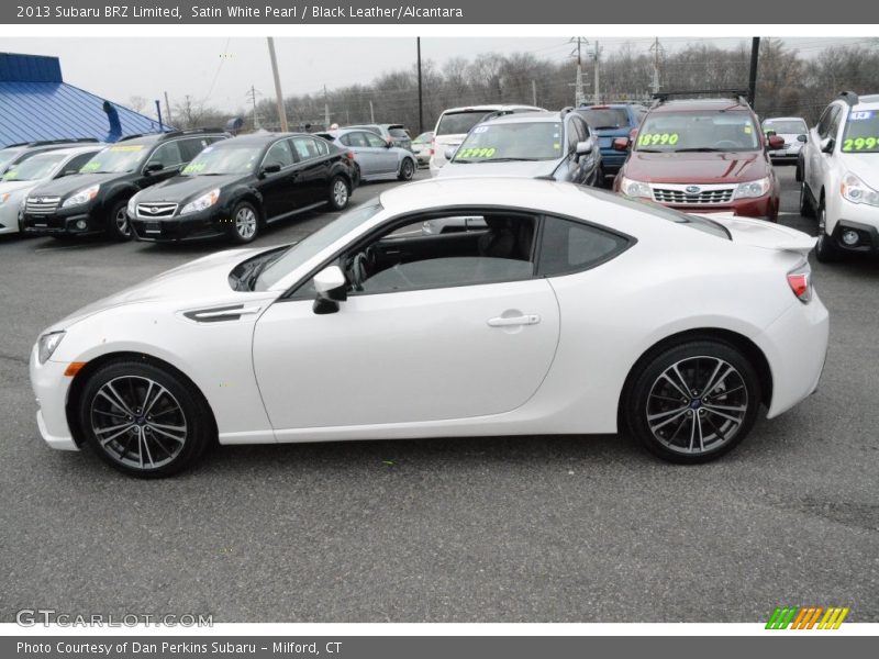 Satin White Pearl / Black Leather/Alcantara 2013 Subaru BRZ Limited