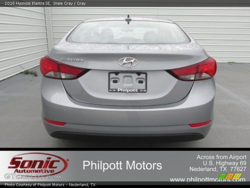 Shale Gray / Gray 2016 Hyundai Elantra SE