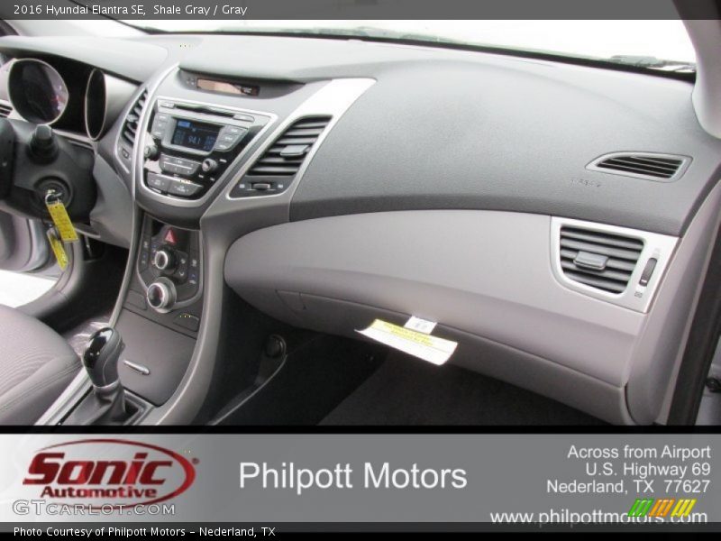Shale Gray / Gray 2016 Hyundai Elantra SE