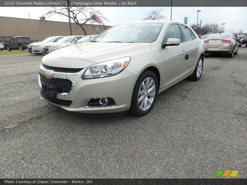 Champagne Silver Metallic / Jet Black 2016 Chevrolet Malibu Limited LTZ