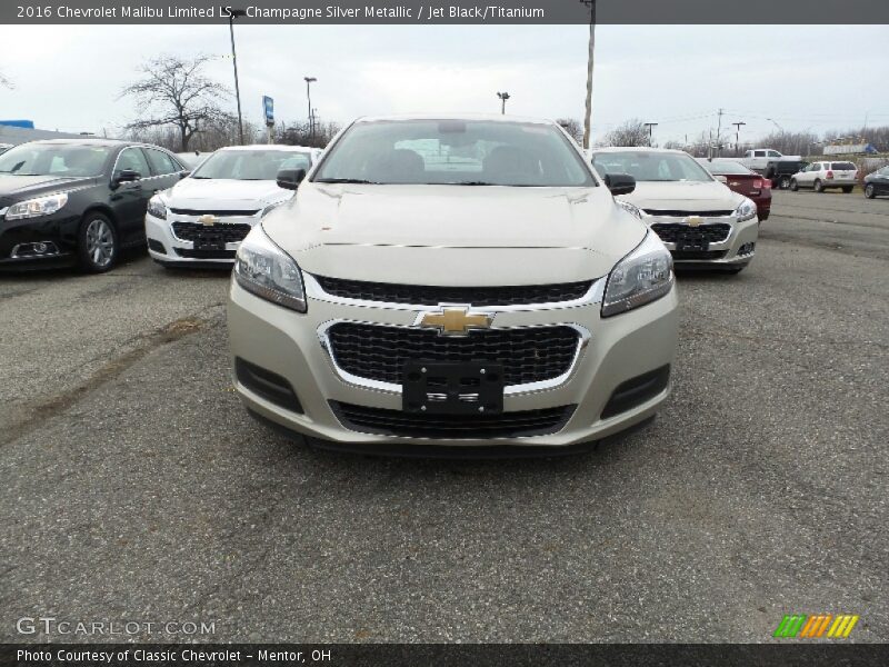 Champagne Silver Metallic / Jet Black/Titanium 2016 Chevrolet Malibu Limited LS