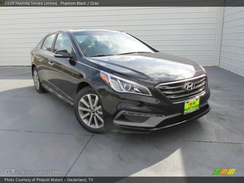 Phantom Black / Gray 2016 Hyundai Sonata Limited