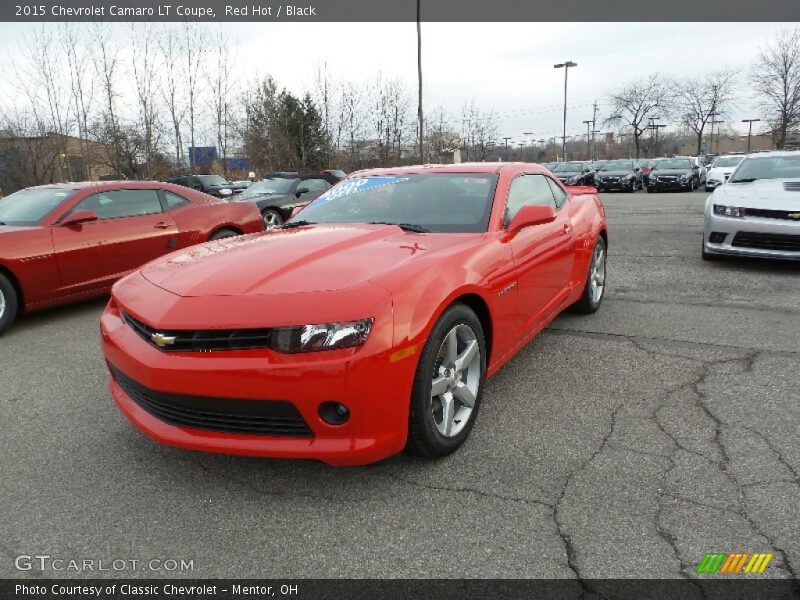 Red Hot / Black 2015 Chevrolet Camaro LT Coupe