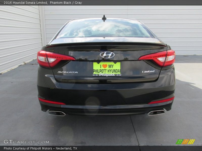 Phantom Black / Gray 2016 Hyundai Sonata Limited