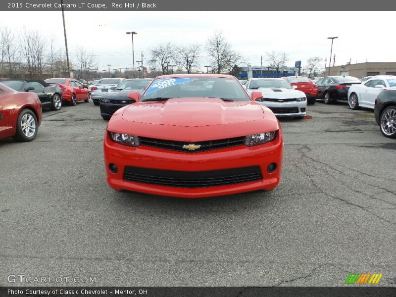 Red Hot / Black 2015 Chevrolet Camaro LT Coupe