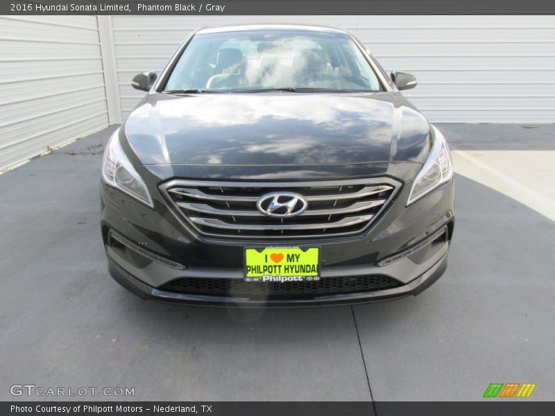 Phantom Black / Gray 2016 Hyundai Sonata Limited