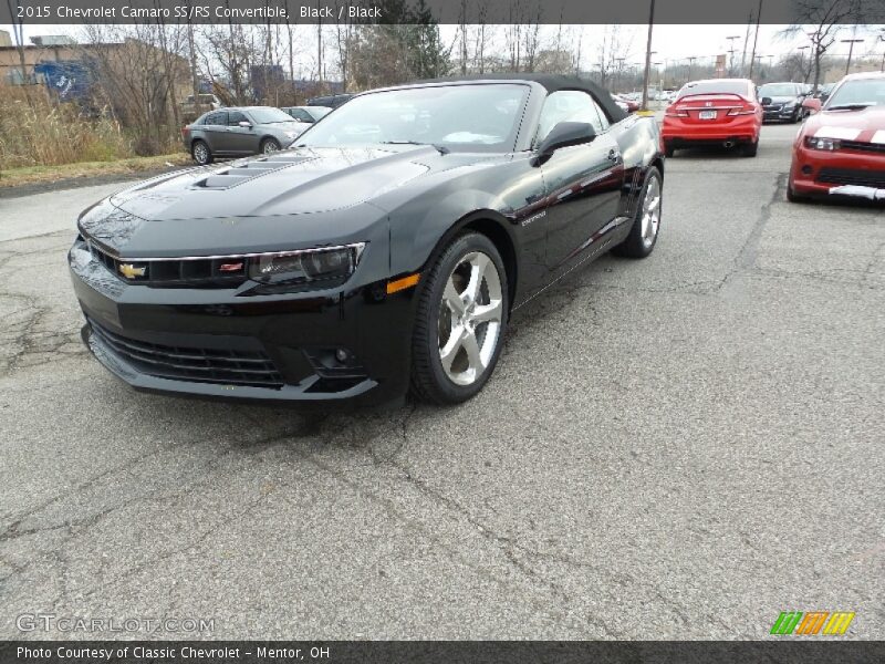 Black / Black 2015 Chevrolet Camaro SS/RS Convertible