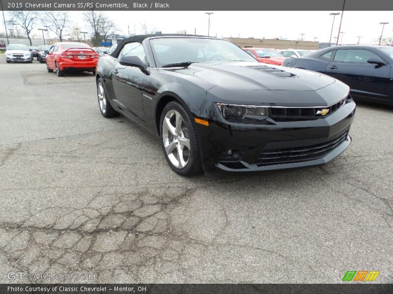 Black / Black 2015 Chevrolet Camaro SS/RS Convertible