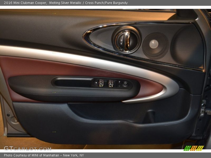 Melting Silver Metallic / Cross Punch/Pure Burgundy 2016 Mini Clubman Cooper