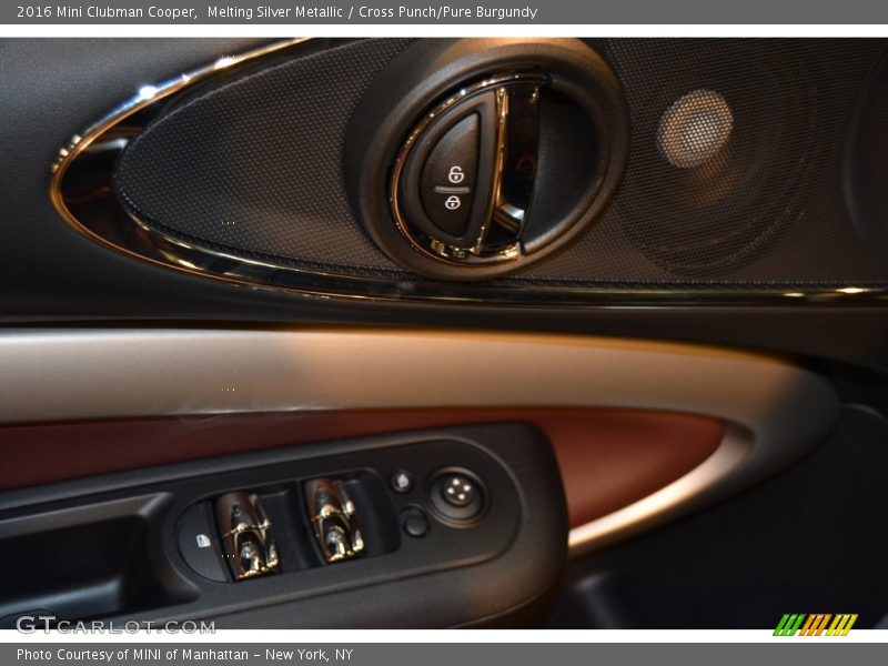 Melting Silver Metallic / Cross Punch/Pure Burgundy 2016 Mini Clubman Cooper