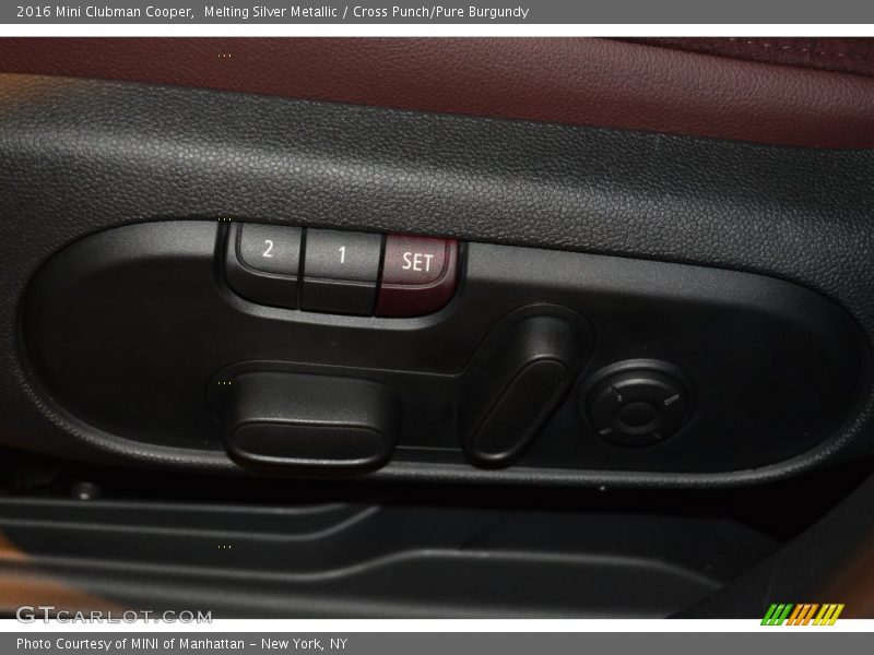 Melting Silver Metallic / Cross Punch/Pure Burgundy 2016 Mini Clubman Cooper