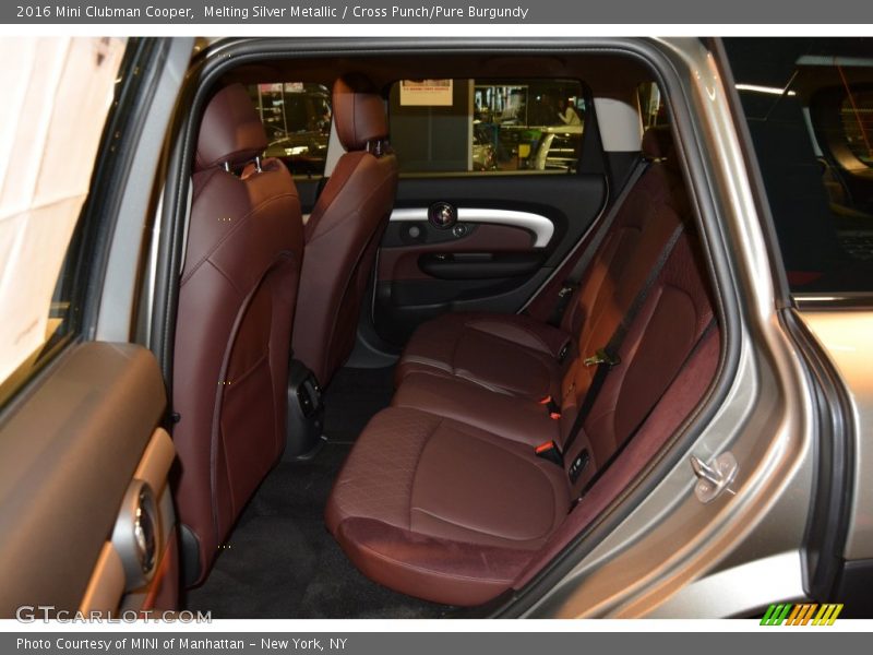 Melting Silver Metallic / Cross Punch/Pure Burgundy 2016 Mini Clubman Cooper
