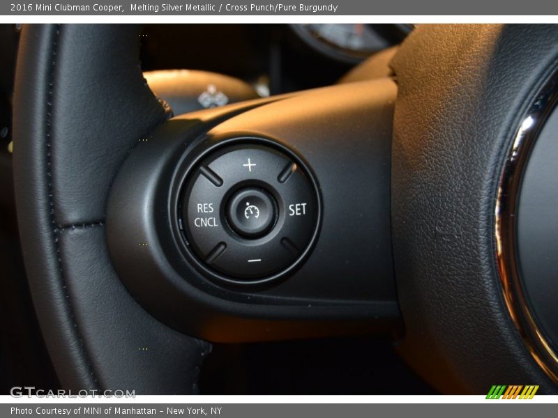 Melting Silver Metallic / Cross Punch/Pure Burgundy 2016 Mini Clubman Cooper