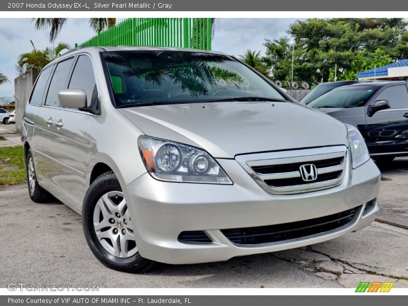 Silver Pearl Metallic / Gray 2007 Honda Odyssey EX-L