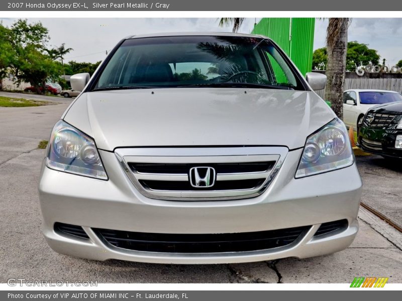 Silver Pearl Metallic / Gray 2007 Honda Odyssey EX-L