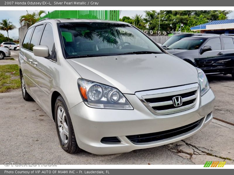 Silver Pearl Metallic / Gray 2007 Honda Odyssey EX-L
