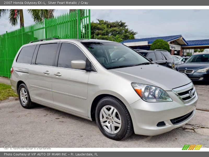 Silver Pearl Metallic / Gray 2007 Honda Odyssey EX-L
