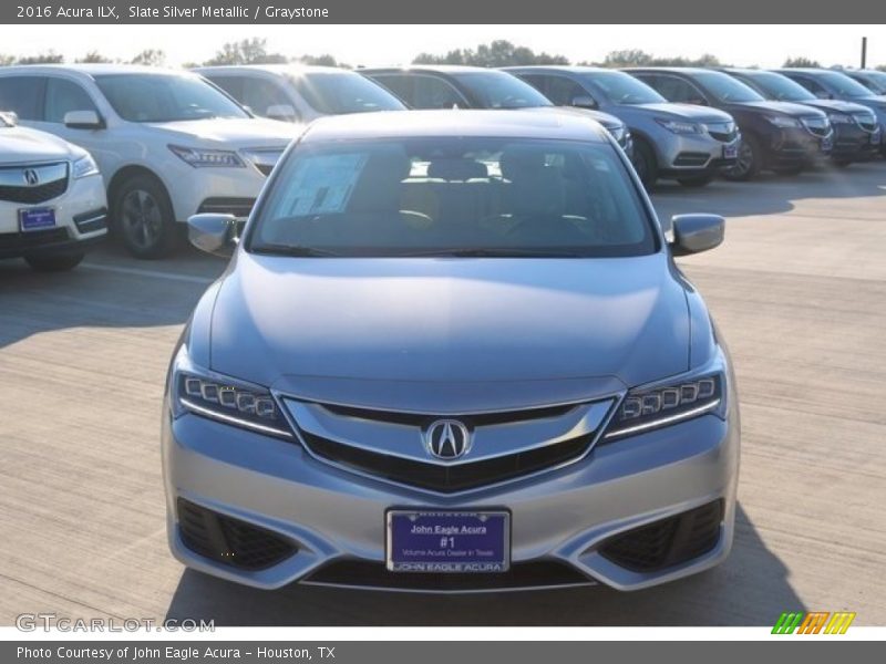 Slate Silver Metallic / Graystone 2016 Acura ILX