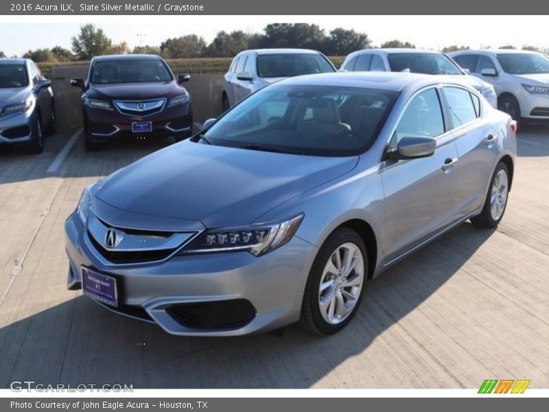 Slate Silver Metallic / Graystone 2016 Acura ILX