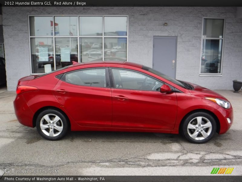 Red Allure / Beige 2012 Hyundai Elantra GLS