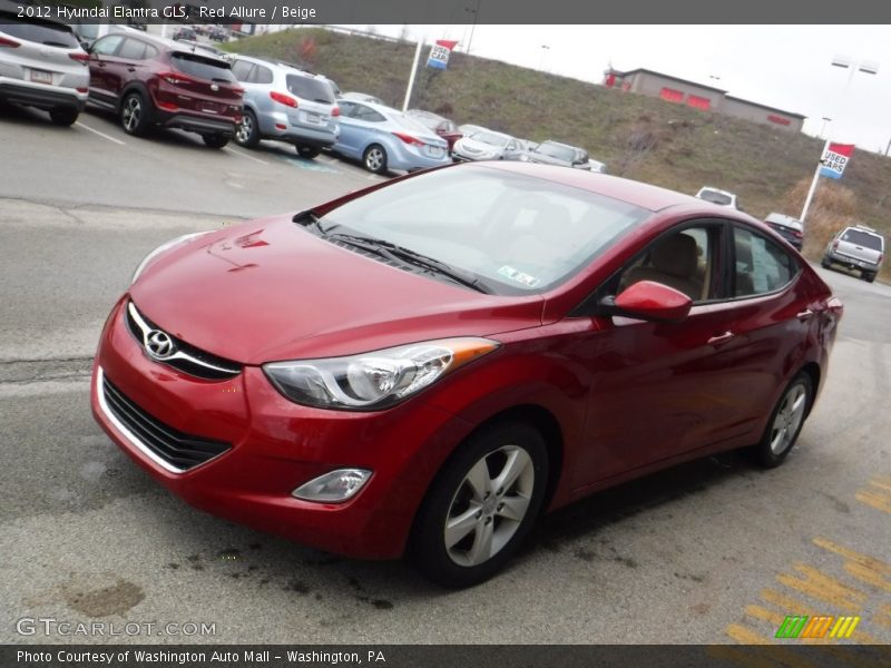 Red Allure / Beige 2012 Hyundai Elantra GLS