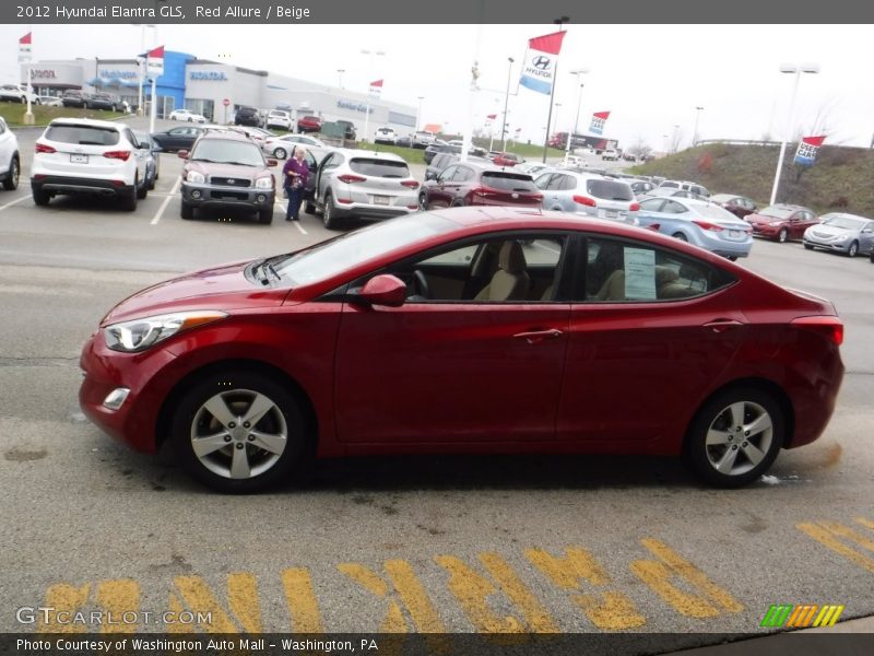 Red Allure / Beige 2012 Hyundai Elantra GLS