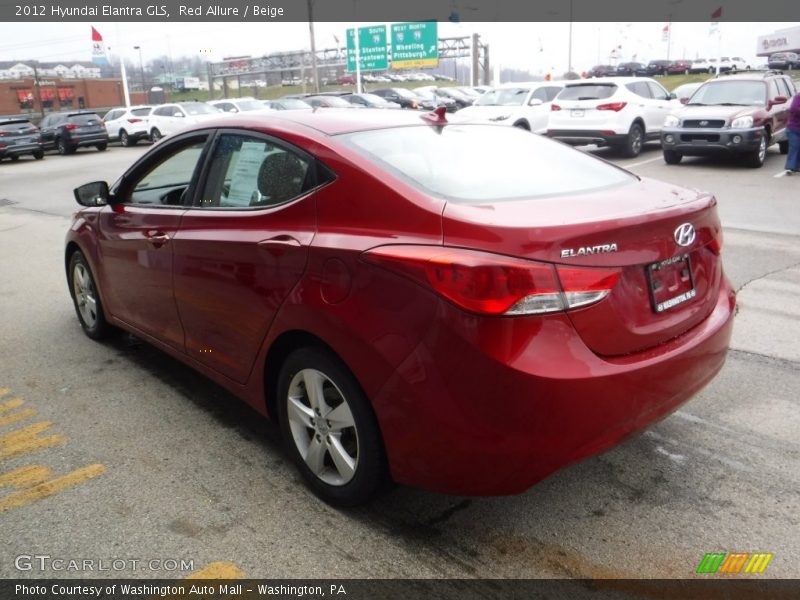 Red Allure / Beige 2012 Hyundai Elantra GLS