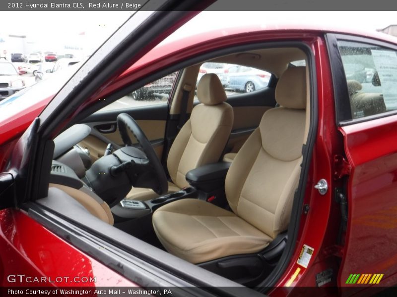 Red Allure / Beige 2012 Hyundai Elantra GLS